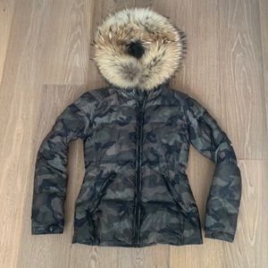 SAM. Blake Down camo puffer jacket XS